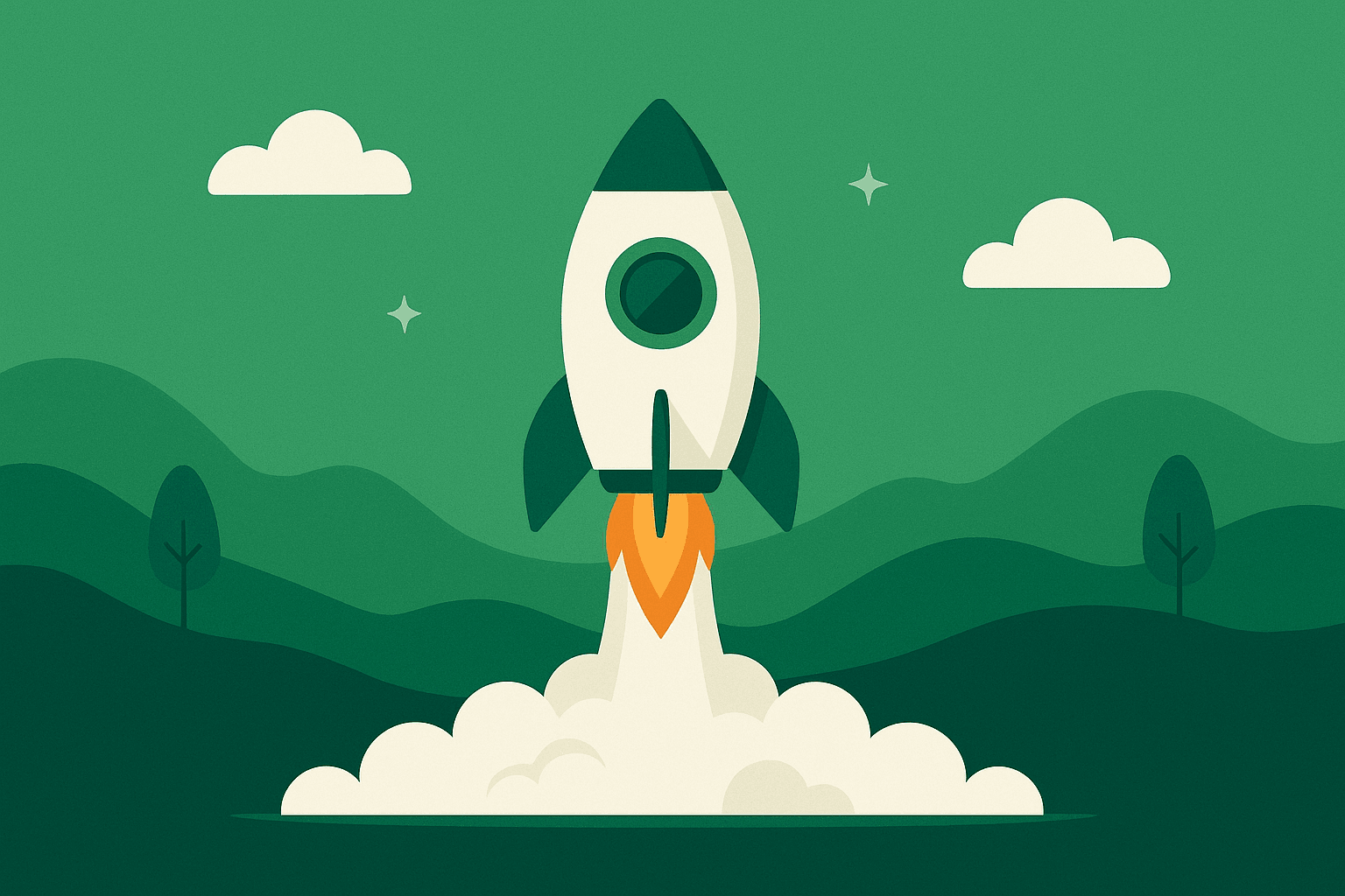 Rocket launch background